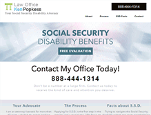 Tablet Screenshot of popkesslaw.com